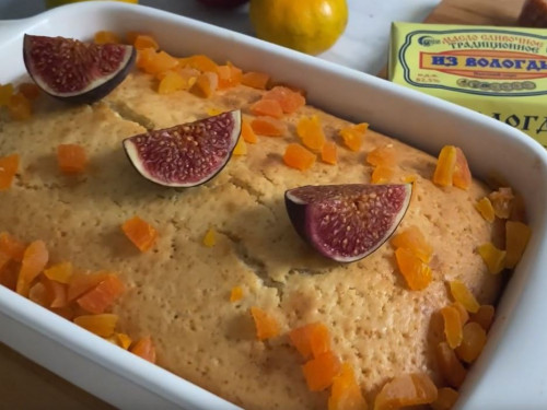 Кекс с курагой
